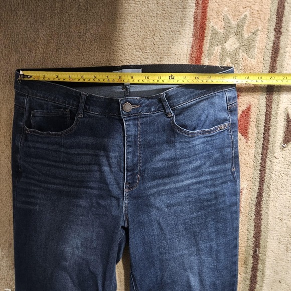 Wit & Wisdom Jeans Womens 16 Petite Blue Bootcut Stretch Mid Rise Denim Pants - Picture 3 of 8